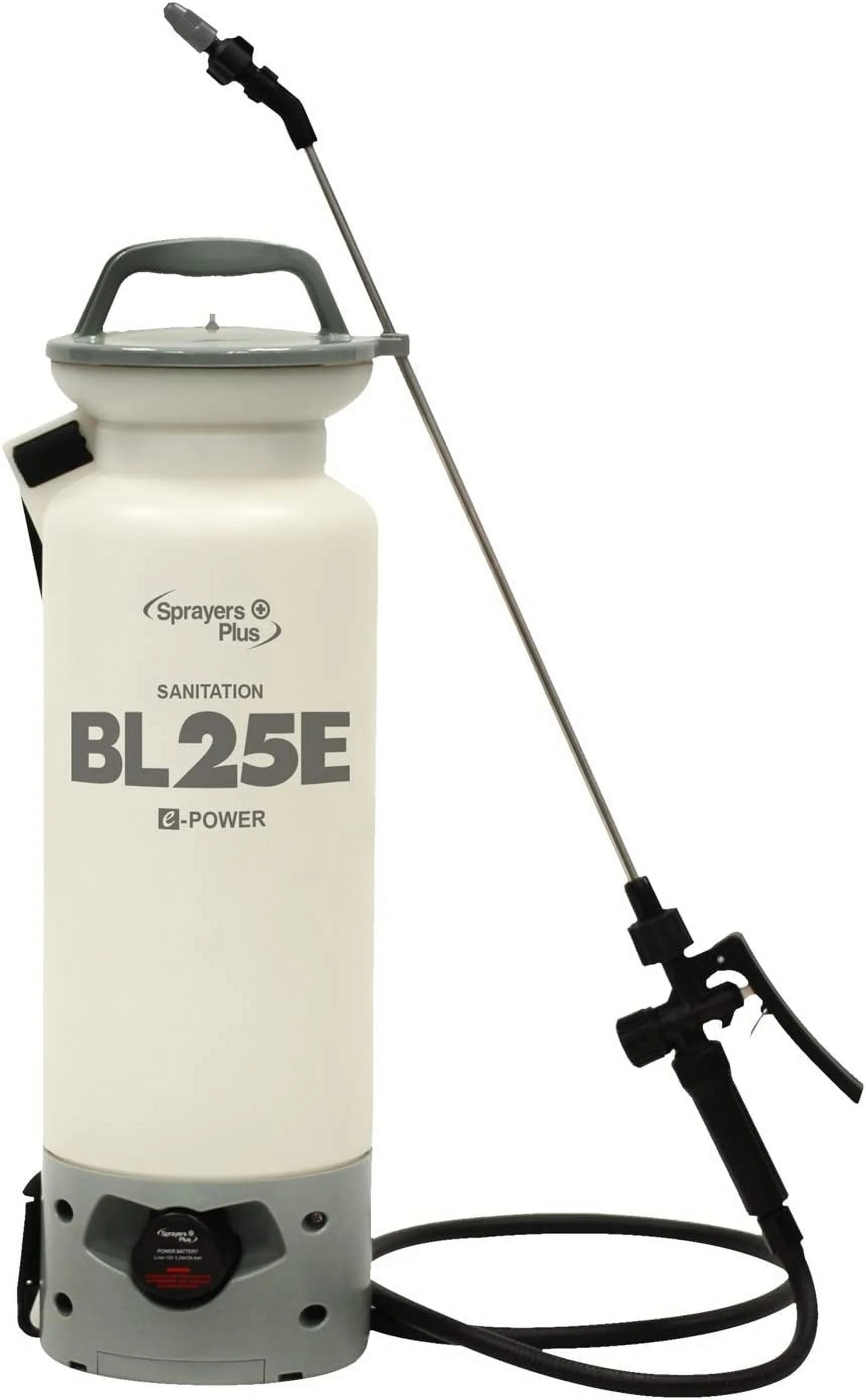 YOUB BL25E Battery Sprayer - 12V Lithium-ion, Sanitation, Bleach & Carpet Cleaning, 2 Gallon