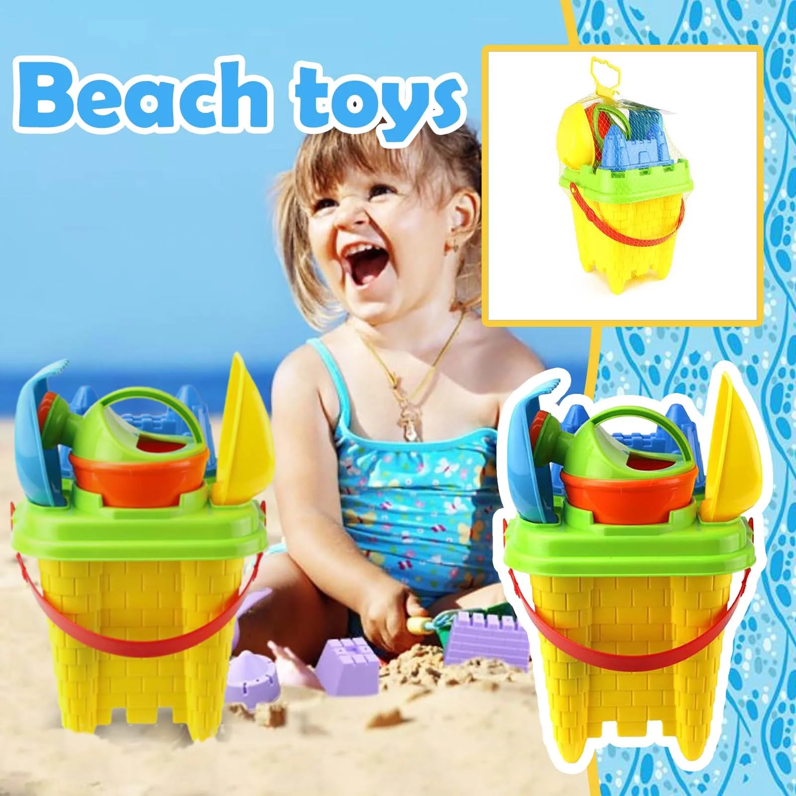Yiwula Beach Toy Sand Set Sand Play Sandpit Toy Summer Outdoor Toys For Boys And Girls