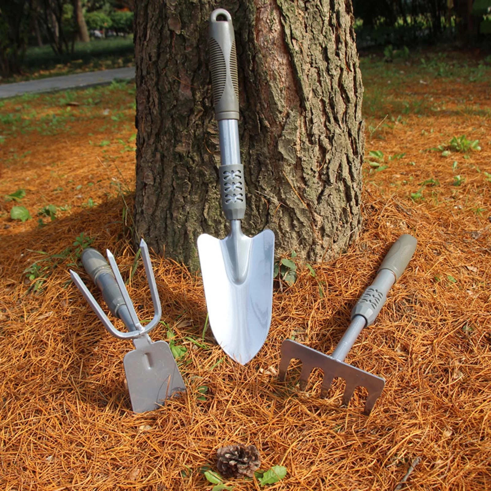 Bnnlsa Trim Tool Garden Tools Shovel Flowers Small Shovel Potting Shovel Hoe Rake Garden Set Flower Three Piece Set