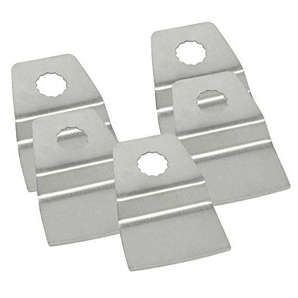 Versa Tool SB5M 52mm Flush Cut (8mm Offset Mount) Stainless Steel Scraper Fits Fein Multimaster, Dremel, Bosch, Craftsman, Ridgid Oscillating Tools - 5/Pack