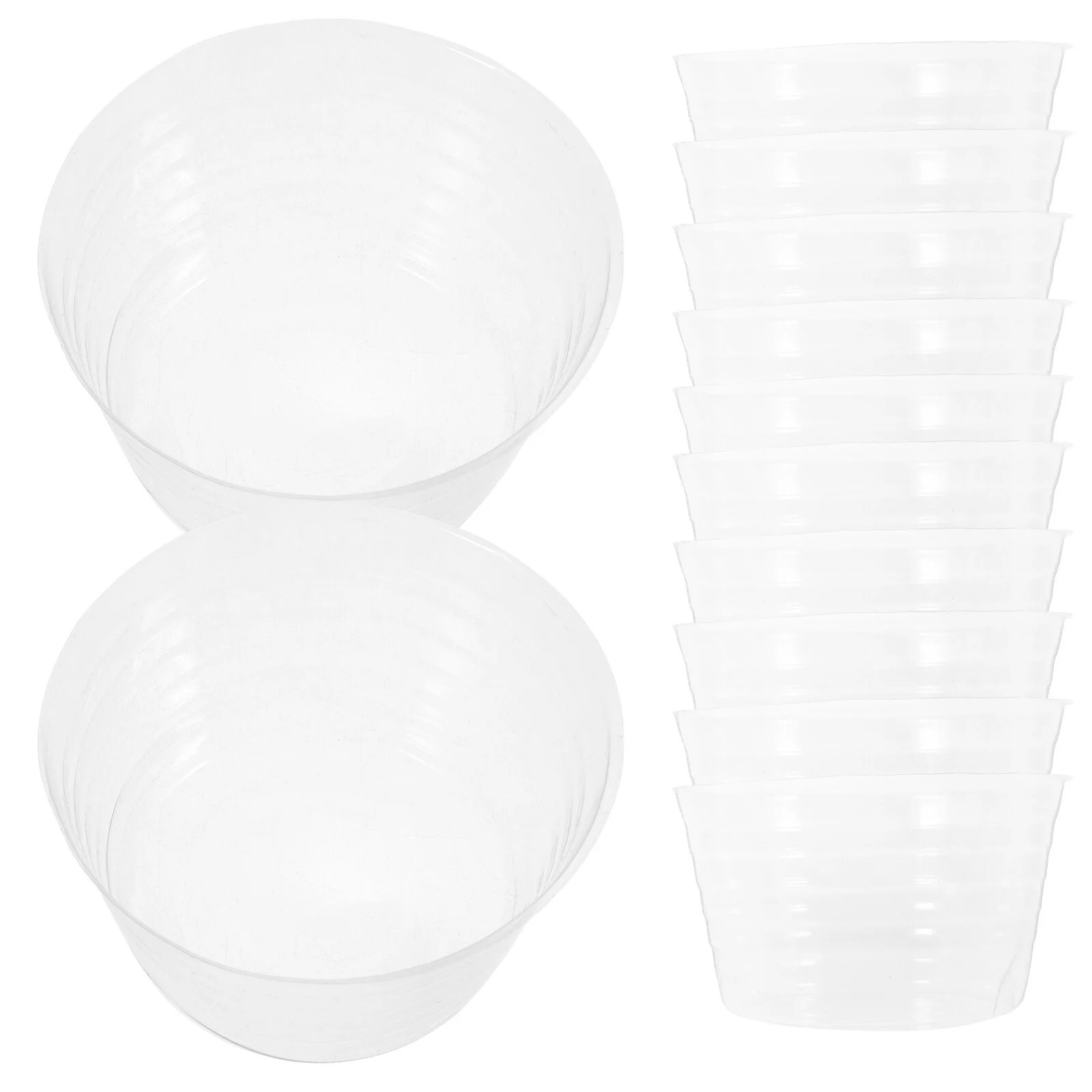 Guichaokj 12pcs Plastic Plant Pot Saucer Drip Tray Plastic Flower Pot Tray Clear Plant Saucers