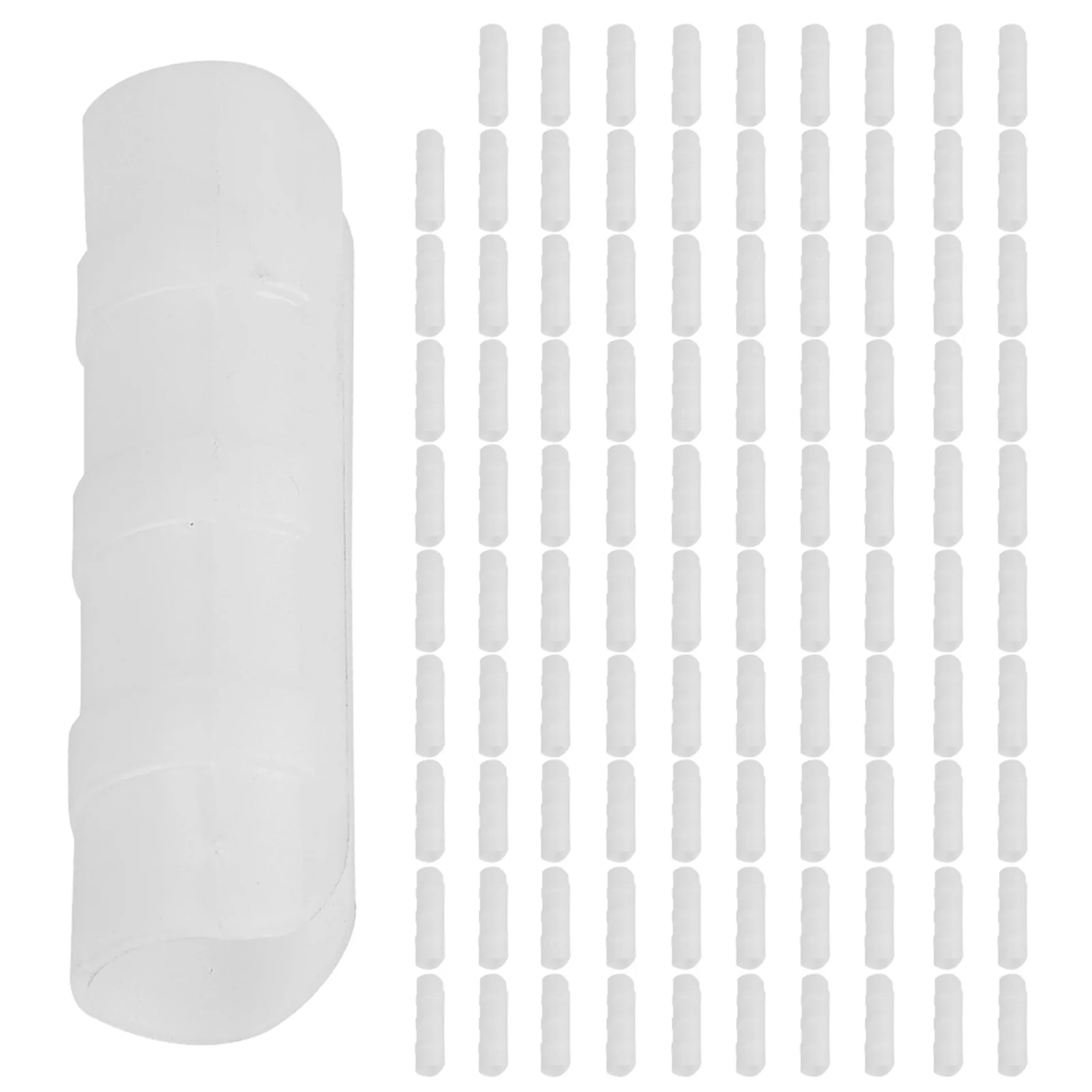 Goldmeet 100pcs Greenhouse Frame Pipe Clip Clamp Garden Film Sunshade Net Fixing Clamp Connector20 ‑ White