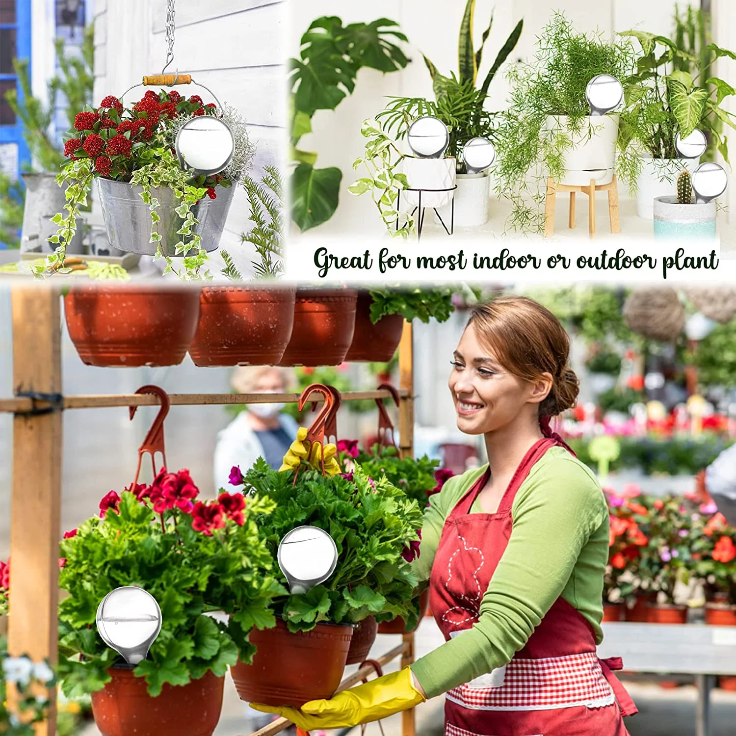 12 Pack Plant Watering Globes Automatic Watering Globes Plant Self Watering Bulb Waterer Automatic Watering System Light Bulb