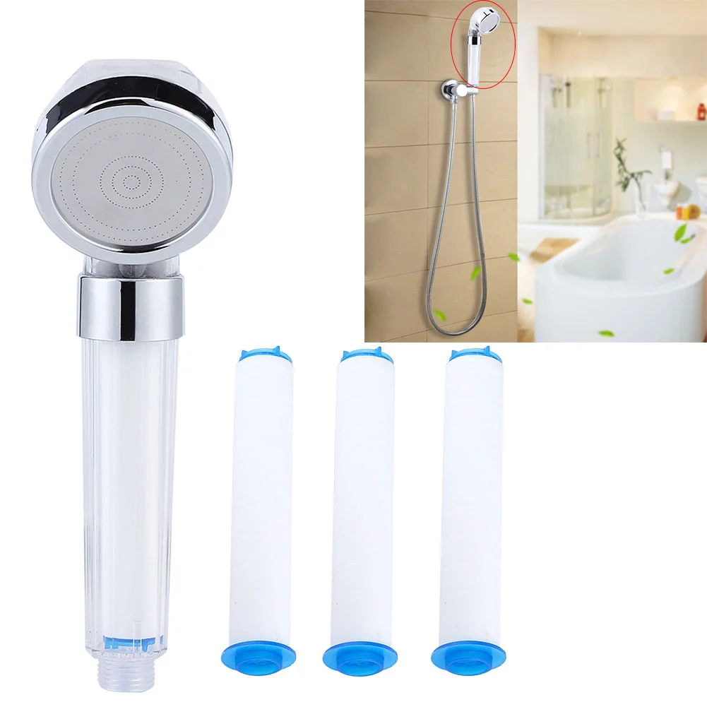 Hand Shower Negative Ions Pressurized Handheld Shower Head Bathroom Showering Bathing Sprinkler (#1)