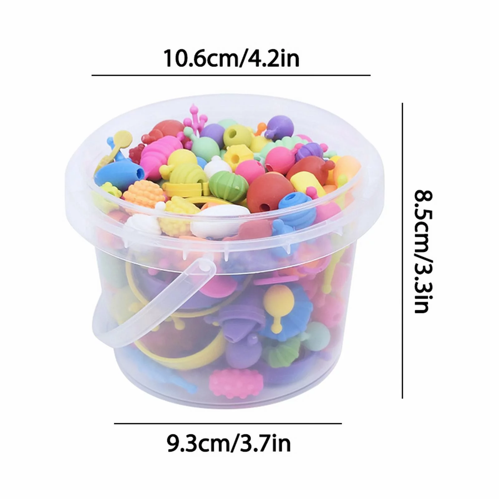 BOLUOYI Toys for Kids Ages 4-8 3-5 160+Pcs Kids Jewelry Making Kit Bead Art and Craft Kits Diy Bracelets Necklace Hairband and Rings Toy