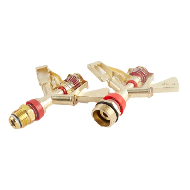 1/2 3/4 inch male metal Pulsating farm sprinklers 360 Degree Rotation Lawn Water