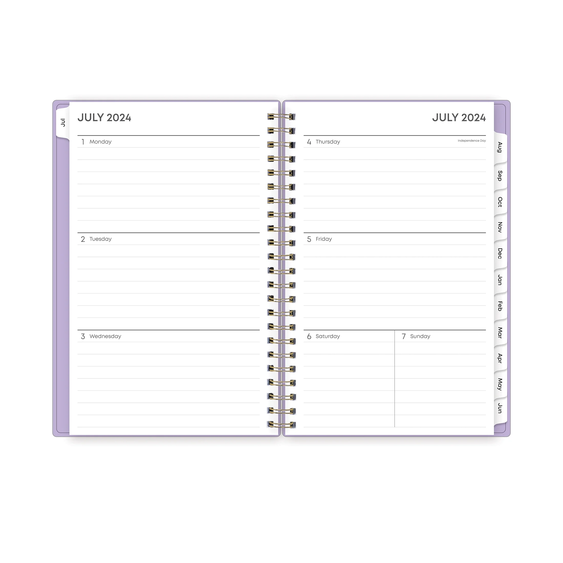 2024-25 Weekly Monthly Planner, 5x8, by Blue Sky, Wisteria