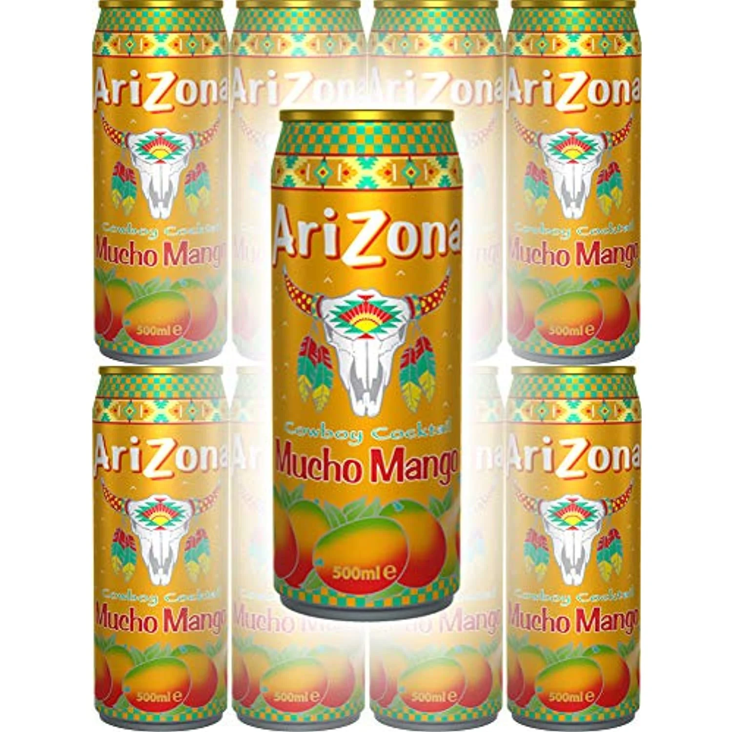 Arizona Tea Mucho Mango, 23 Oz Tall Cans (Pack Of 8, Total Of 184 Oz)