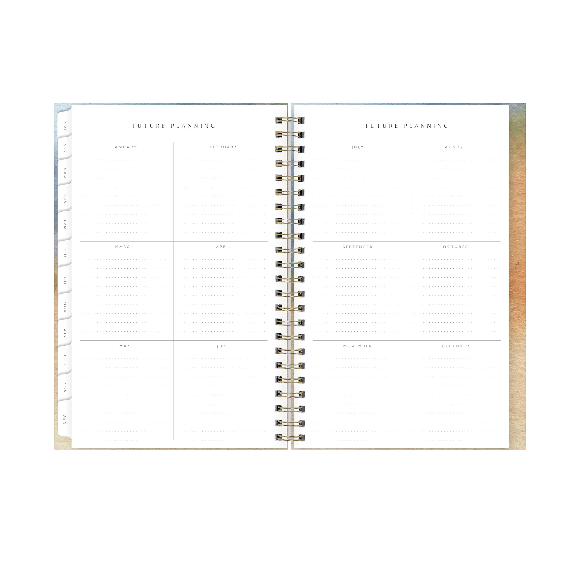 2024 Weekly Monthly Planner, 5x8, Blue Sky, Andreo