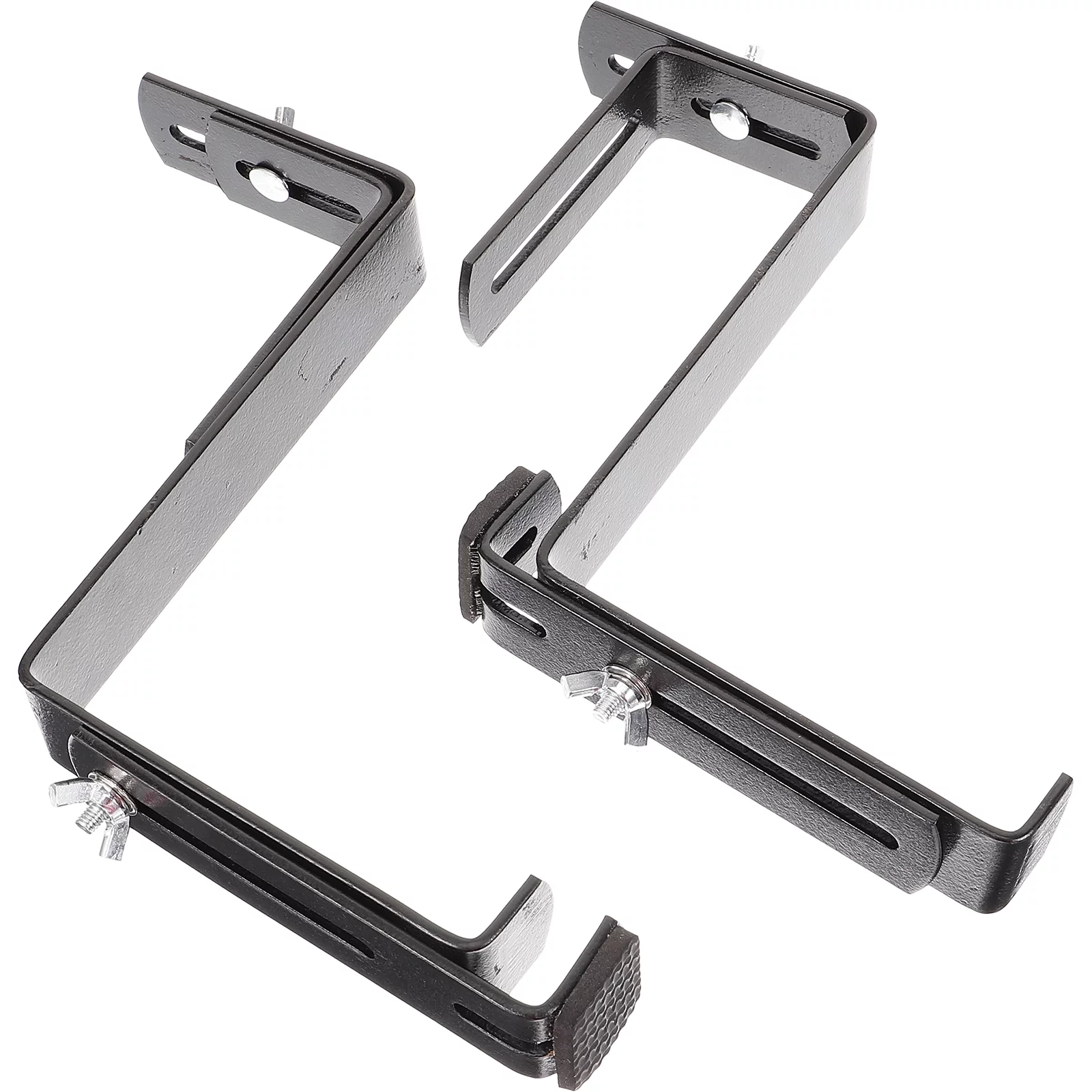 Flower Pot Hanger 2 Pcs Plant Hangers Outdoor Hooks for Hanging Plants Stand Fence Holder Wall Mount Metal