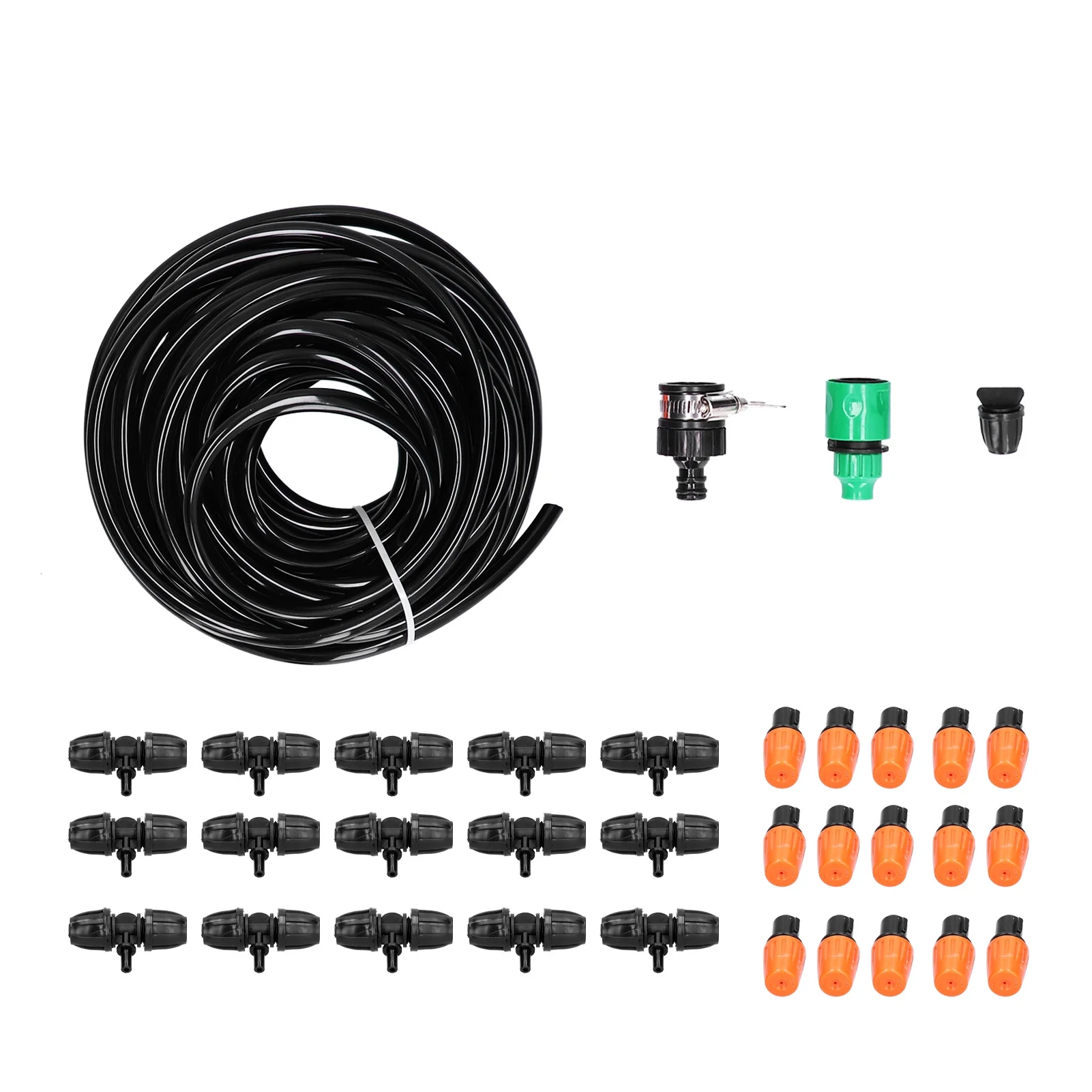 Garden Accessory Automatic Watering System Atomizing Mist Sprinkler Nozzles 8/11 Hose Set for Garden Lawn Patio