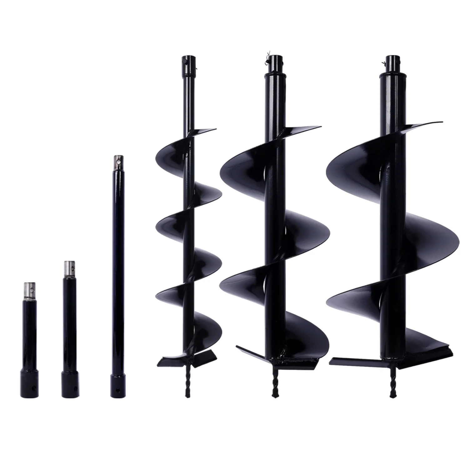 Effortless and Efficient Heavy Duty Auger Drill Bit Set for Durable Bulb Bedding Digging and Post Hole Tool with Extended Reach and Versatility - Replacement Bits for Earth Auger Digging