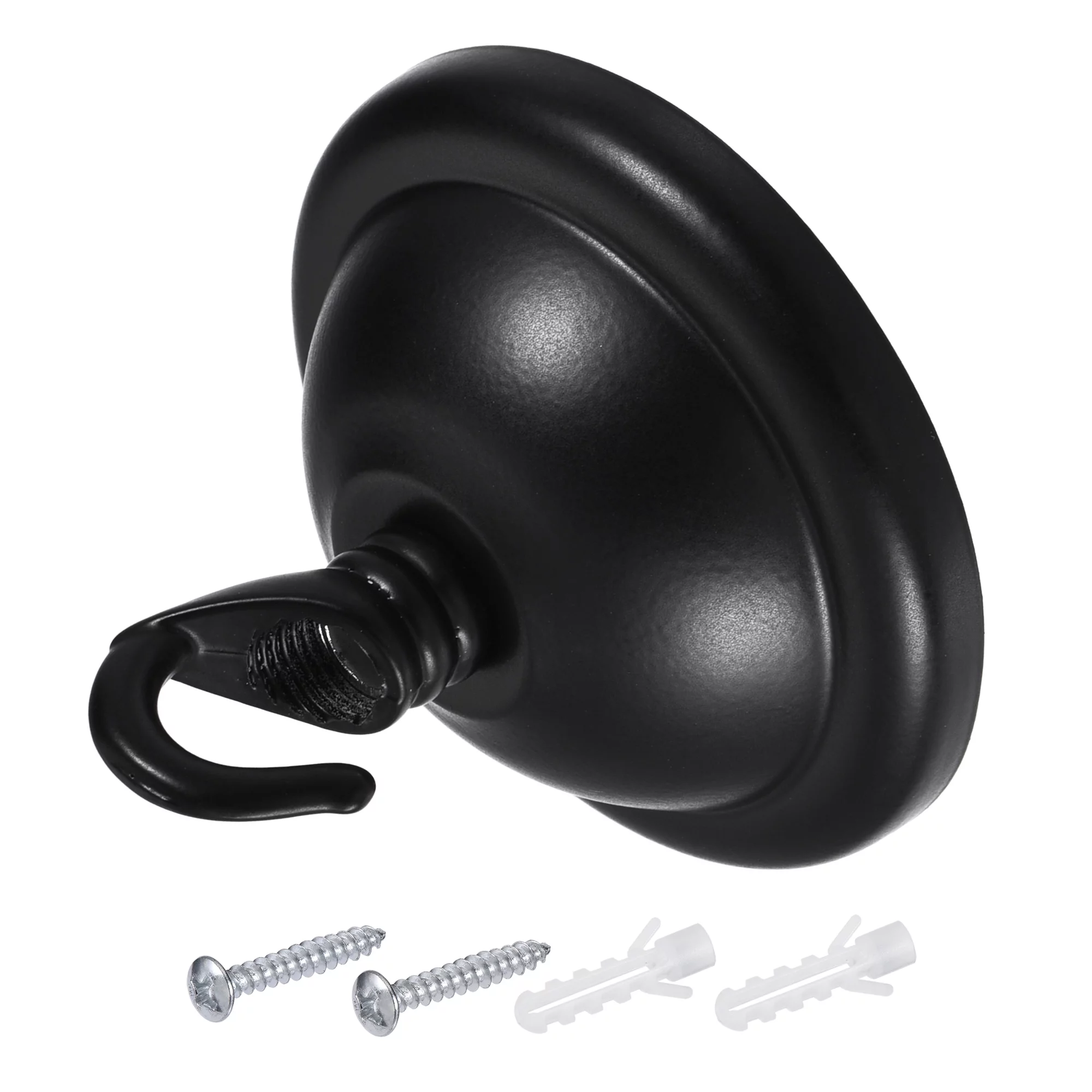 Uxcell Ceiling Hooks Wall Mounted 68x50mm Iron for Hanging Lanterns Plants Black