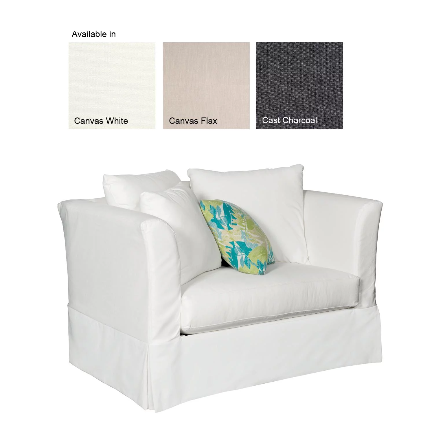 Padmas Plantation  Sunset Beach Chair & A Half - Canvas Flax - 34 x 50 x 34 in.