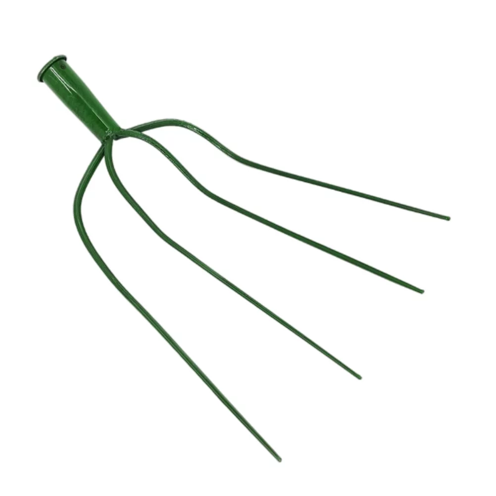 Guichaokj Practical Farming Fork Multi-functional Farm Pitch-fork Iron Grass Fork
