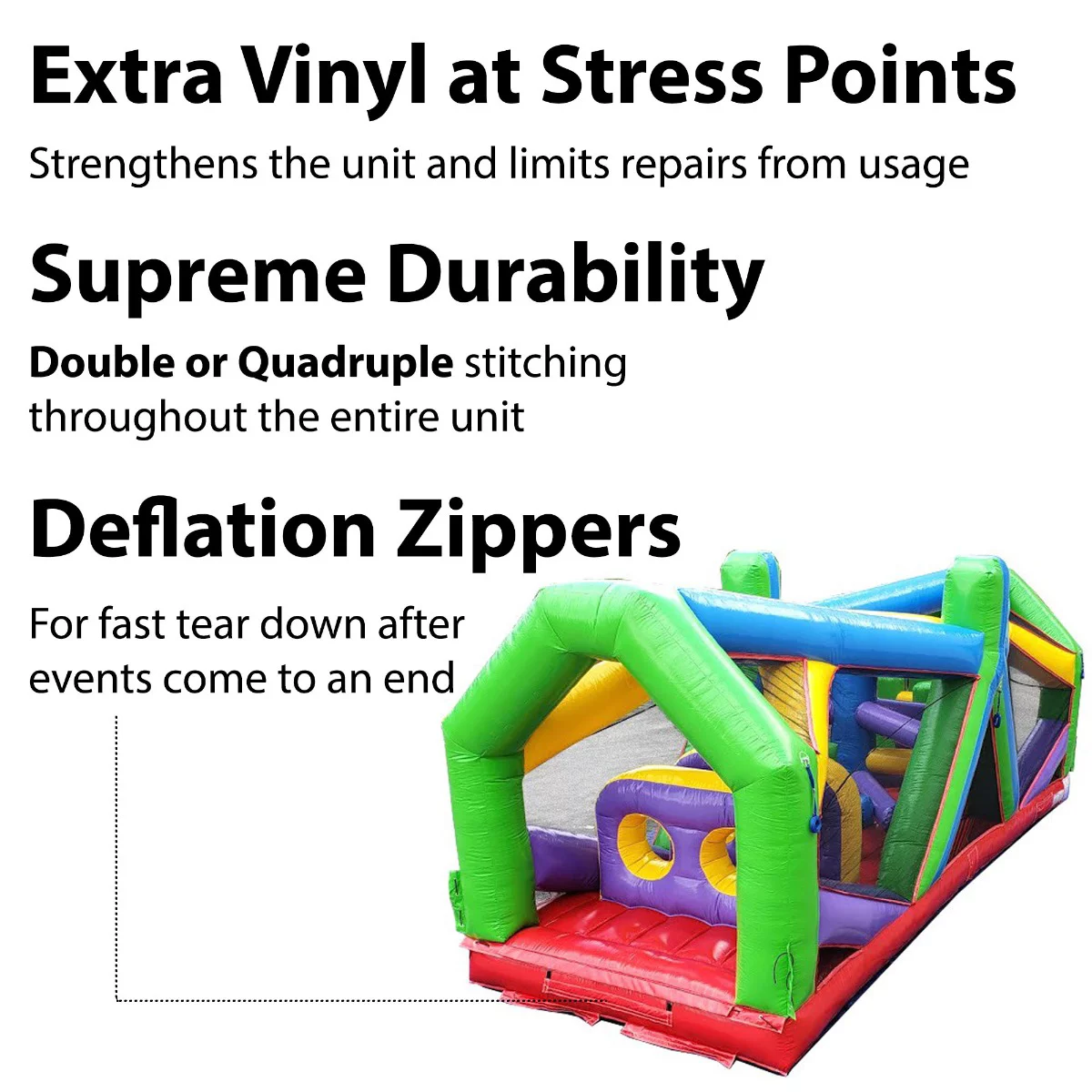 TentandTable 30' Commercial Inflatable Obstacle Course, Retro Radical Run Extreme #1