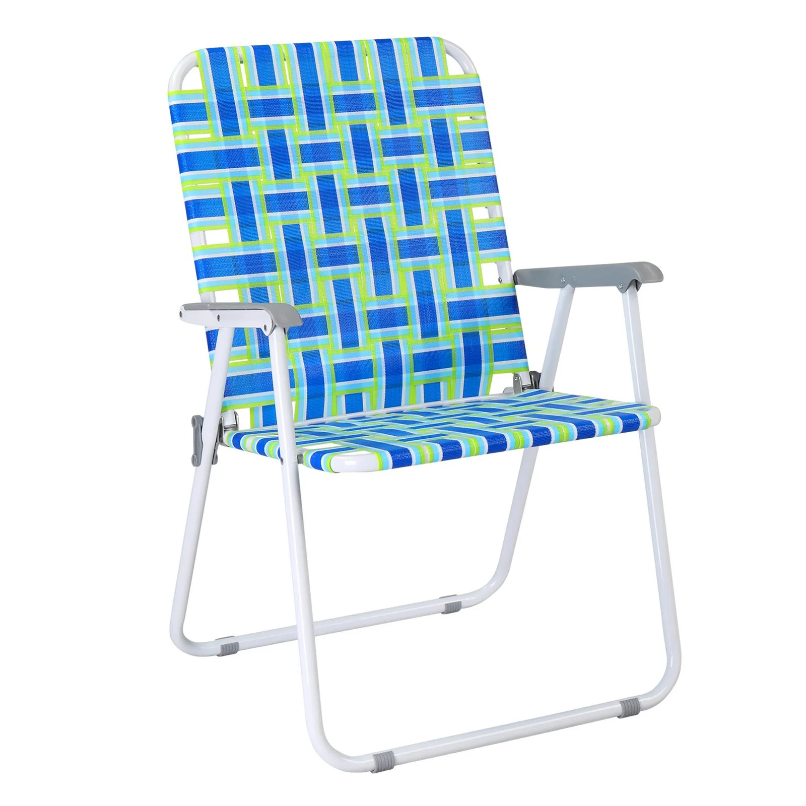 Patio Lawn Webbed Folding Chair Outdoor Beach Chair Portable Camping