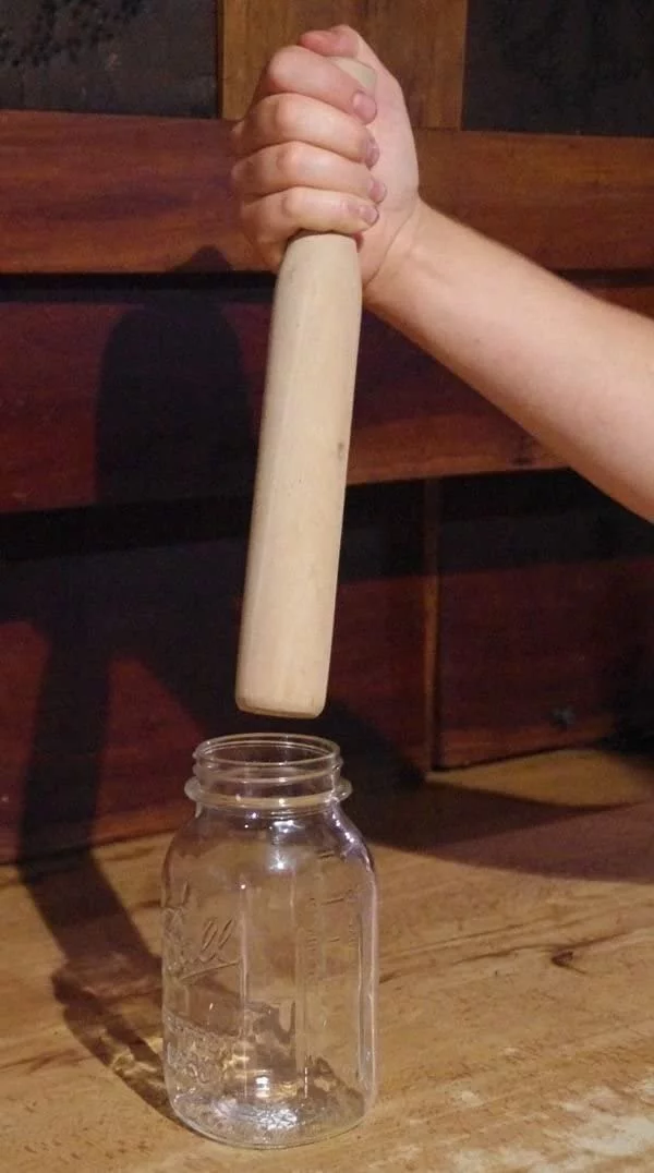 Small Wooden Cabbage Tamper for sauerkraut and more