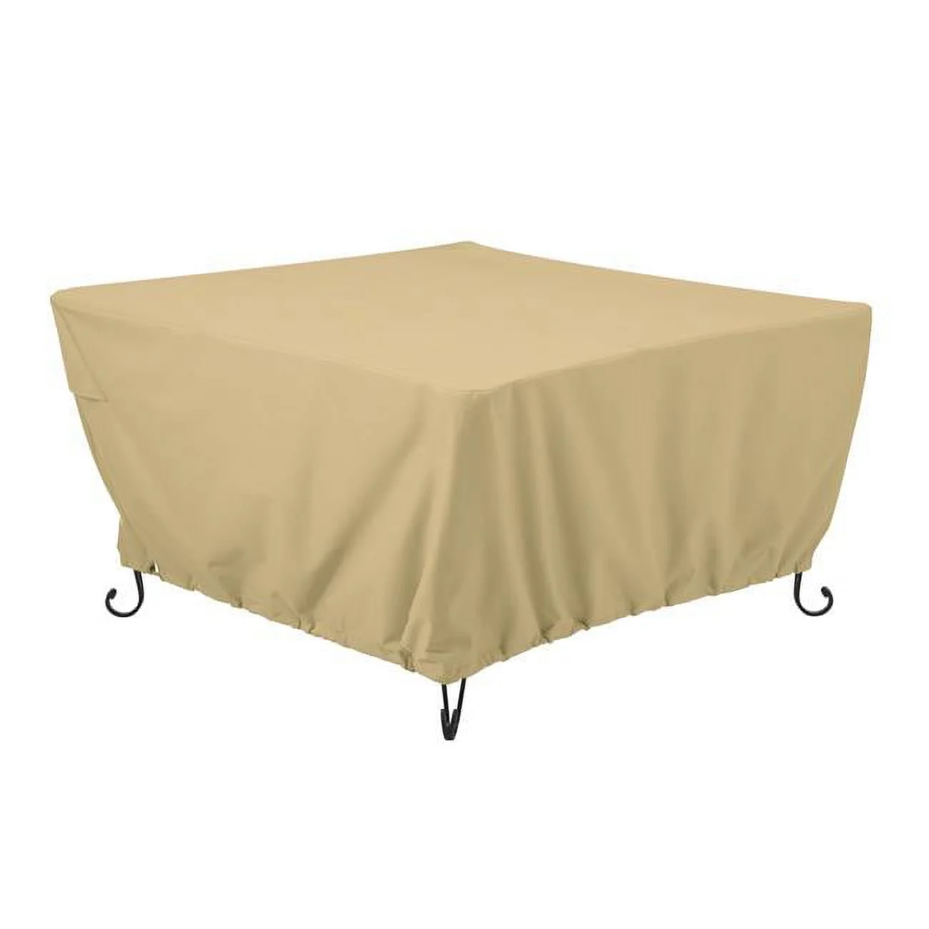 42 in. Terrazzo Square Fire Pit Table Cover