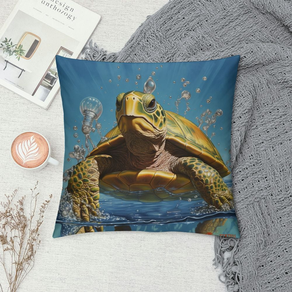 GOSMITH  Sea Turtle Throw Pillow Covers Home Decor Florida Key West Sea Animal Cushion Cover Pillow Case Sofa Couch Ocean Decorative