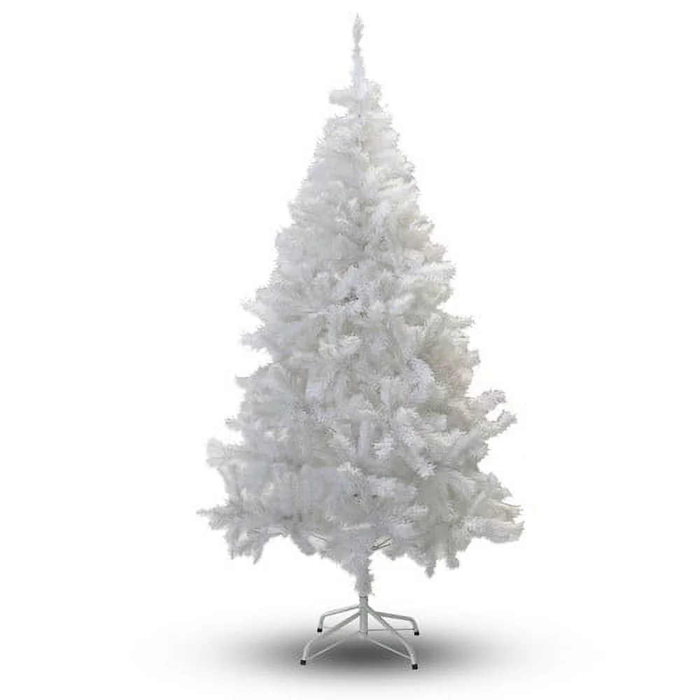 Perfect Holiday 8' White PVC and Crystal Artificial Christmas Tree