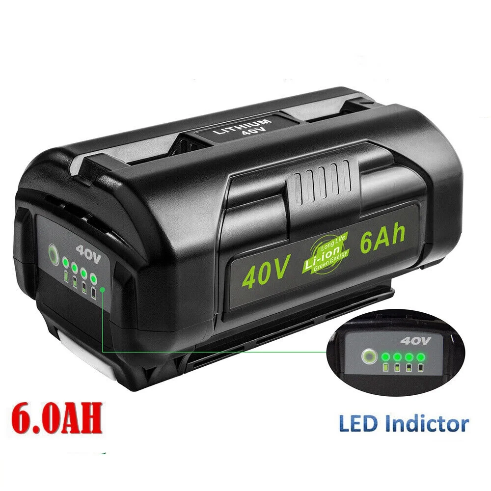 40V 1x 6Ah battery OP40261 For Ryobi 40 Volt Lithium Battery High Capacity OP4015 OP40601