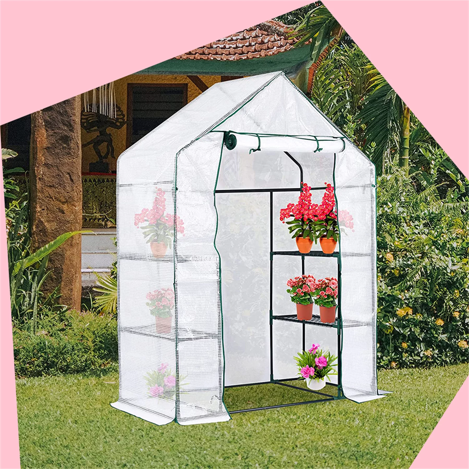 Walk in Greenhouse Replacement Cover (No Frames Include)