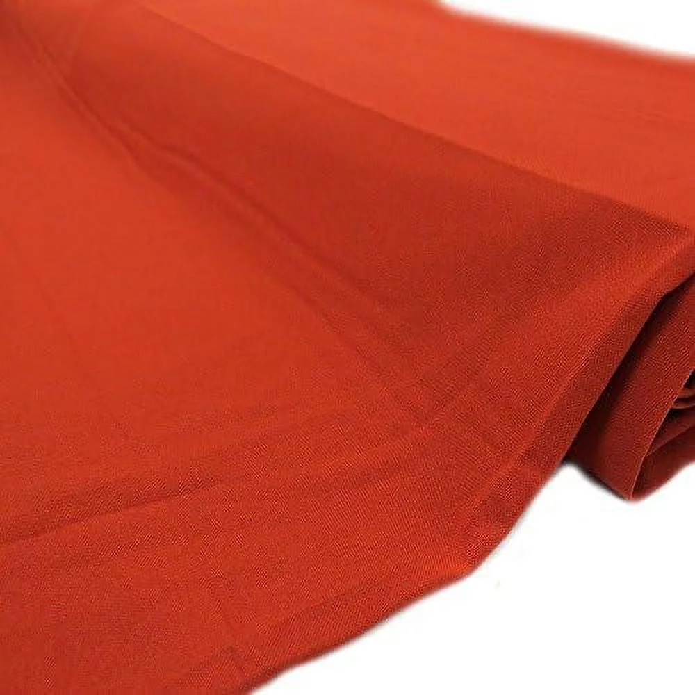 Textured Polyester Poplin Fabric, 58 Inches Wide, Over 100 Yards In Stock - 100% Textured Polyester - Terracotta