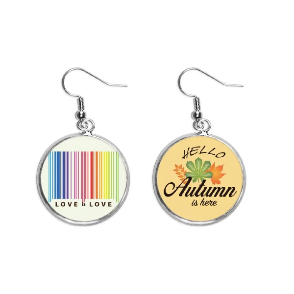 Rainbow Colorful Equal Consultation Ear Dangle Autumn Earring Jewelry