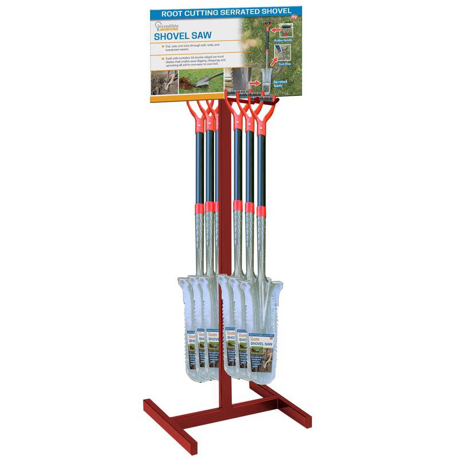 Shovel Saw 45 in. Steel V-Shaped Trenching Shovel Fiberglass Handle