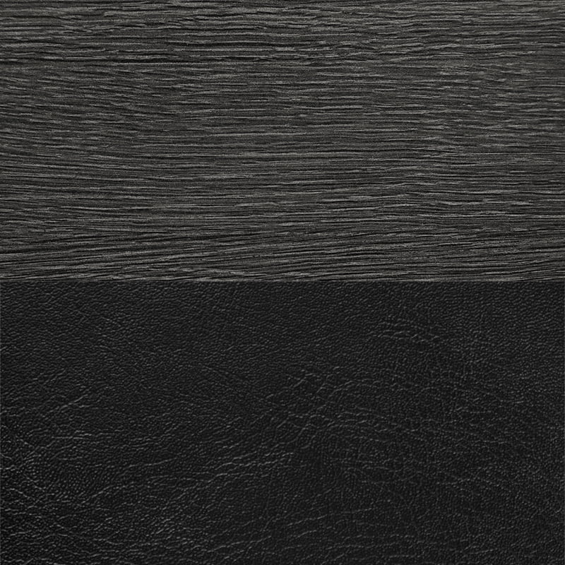 Regency Cain 36 in. Round Breakroom Table- Ash Grey & 4 Restaurant Stack Chairs- Black