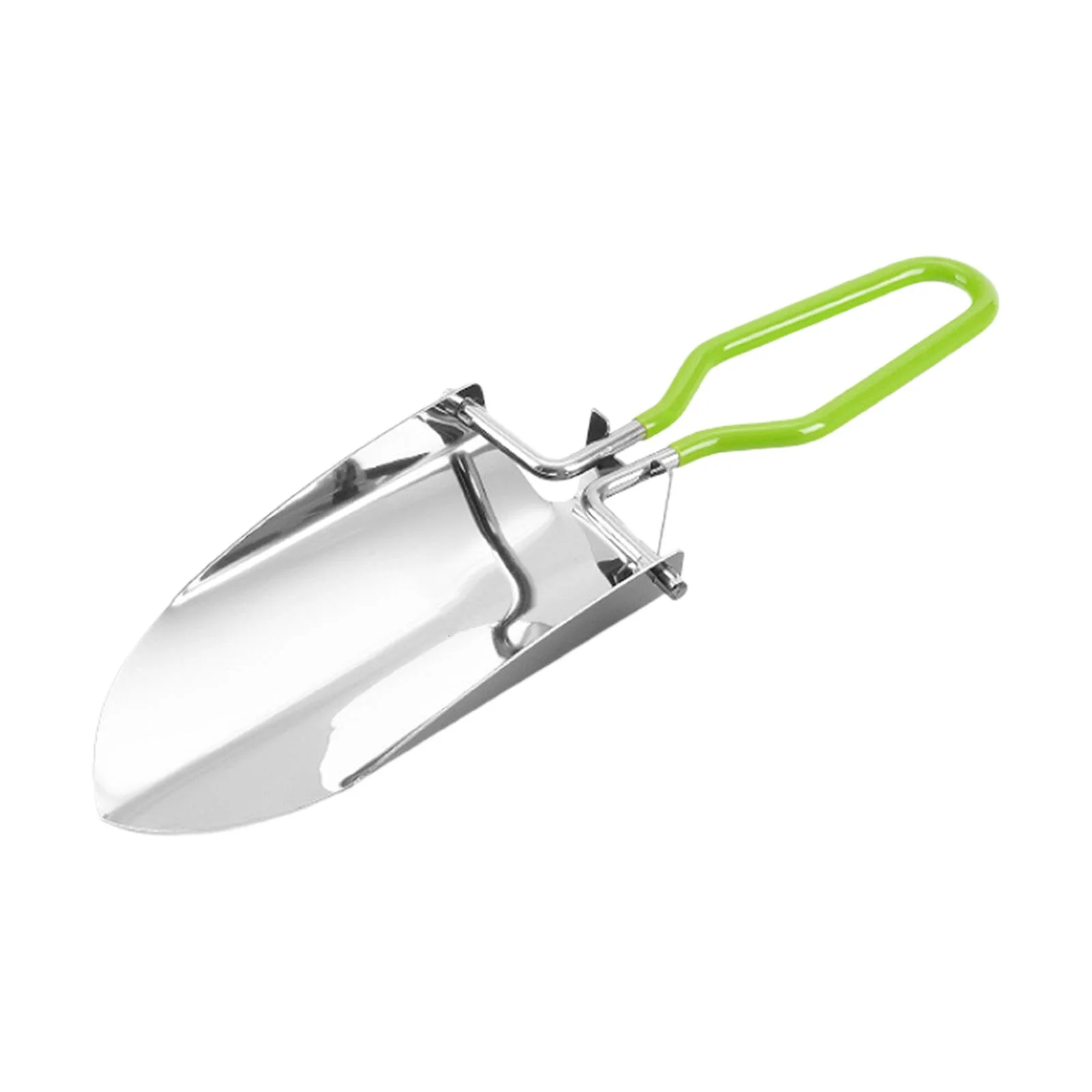 koolsoo Folding Gardening Trowel, Small Hand Spade Home Camping Spade Mini Spade for Agricultural Transplanting Backyard Yard Soil Green