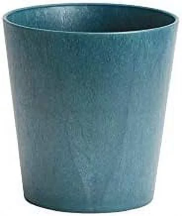 63069 Metallic Cache Round Planter, Slate