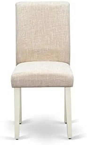 HYHBIBOOM ABP0T15 Parson Dining Baby Blue Fabric Upholstered Chairs    Linen White