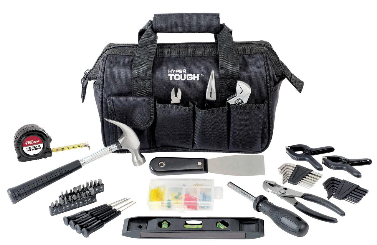 Hyper Tough 89-Piece Household Tool Set,Black