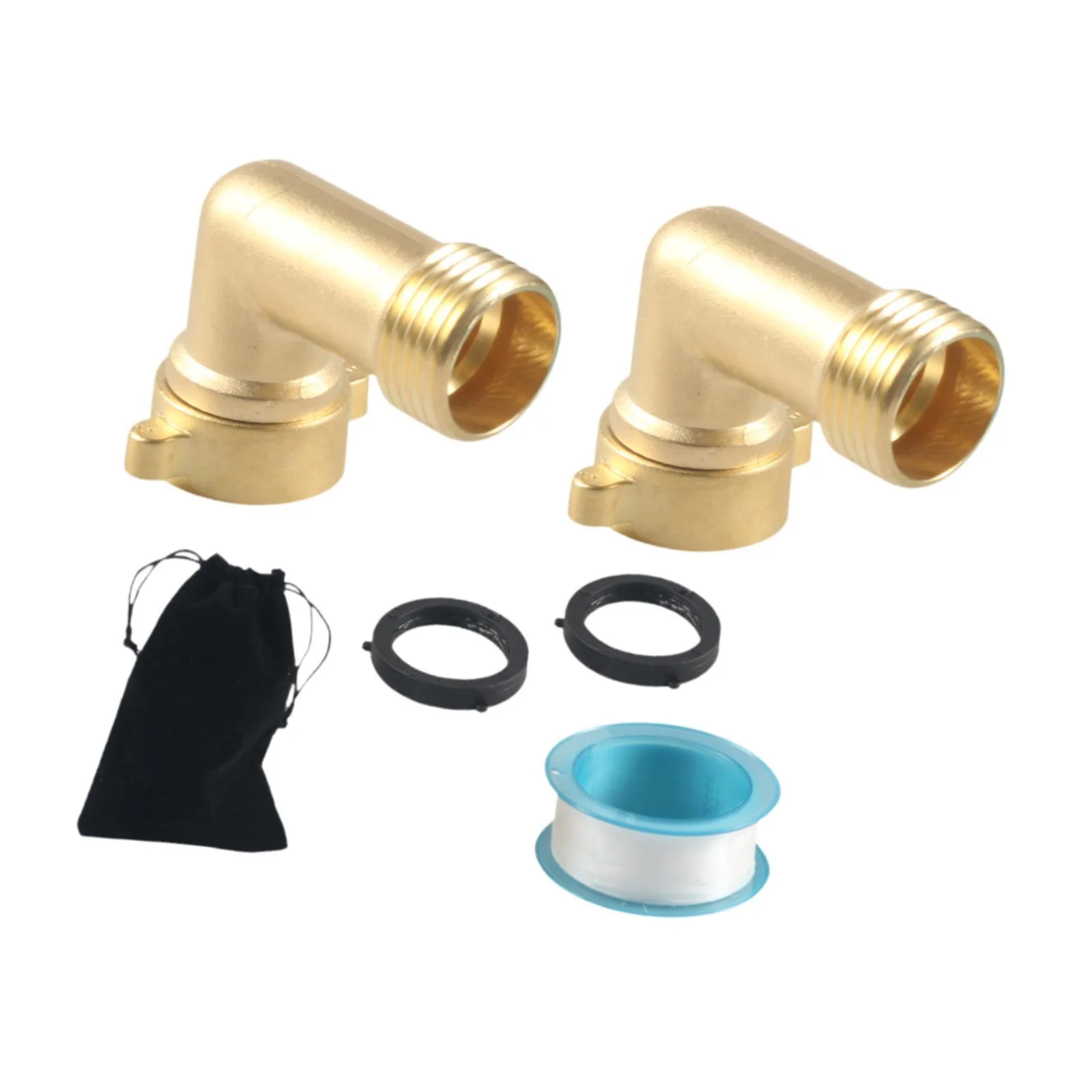 jicheng 2 Pieces 90 Degree Garden Hose Elbow Connector for Farm Irrigation Gardening