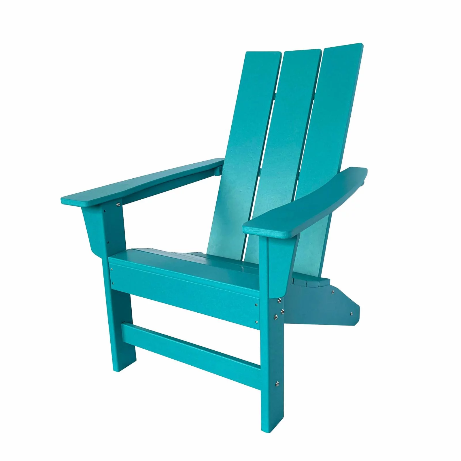 Porch & Den Marina All Weather Poly Lumber Outdoor Modern Adirondack Chair Red