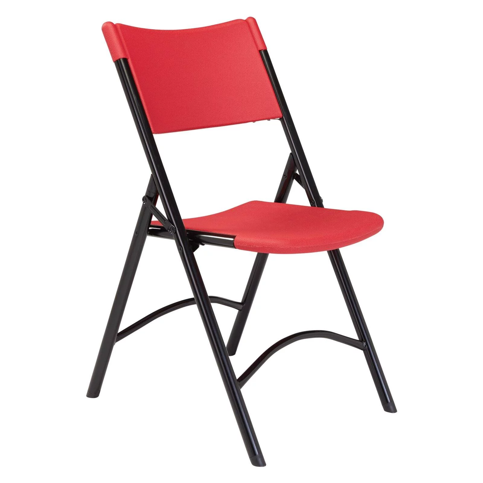 (Pack of 4) NPS 600 Series Premium Resin-Plastic Folding Chair, Red