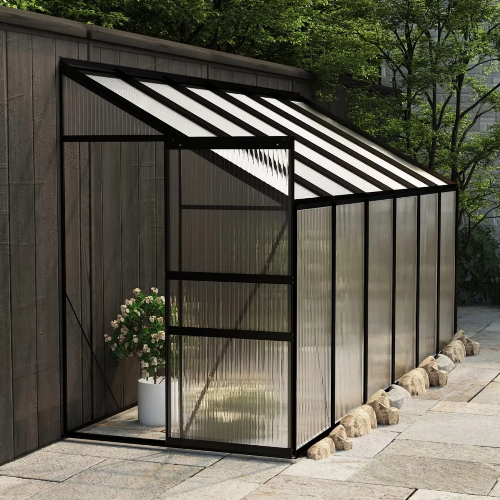 Dcenta Greenhouse Anthracite Aluminum 274.3 ft³