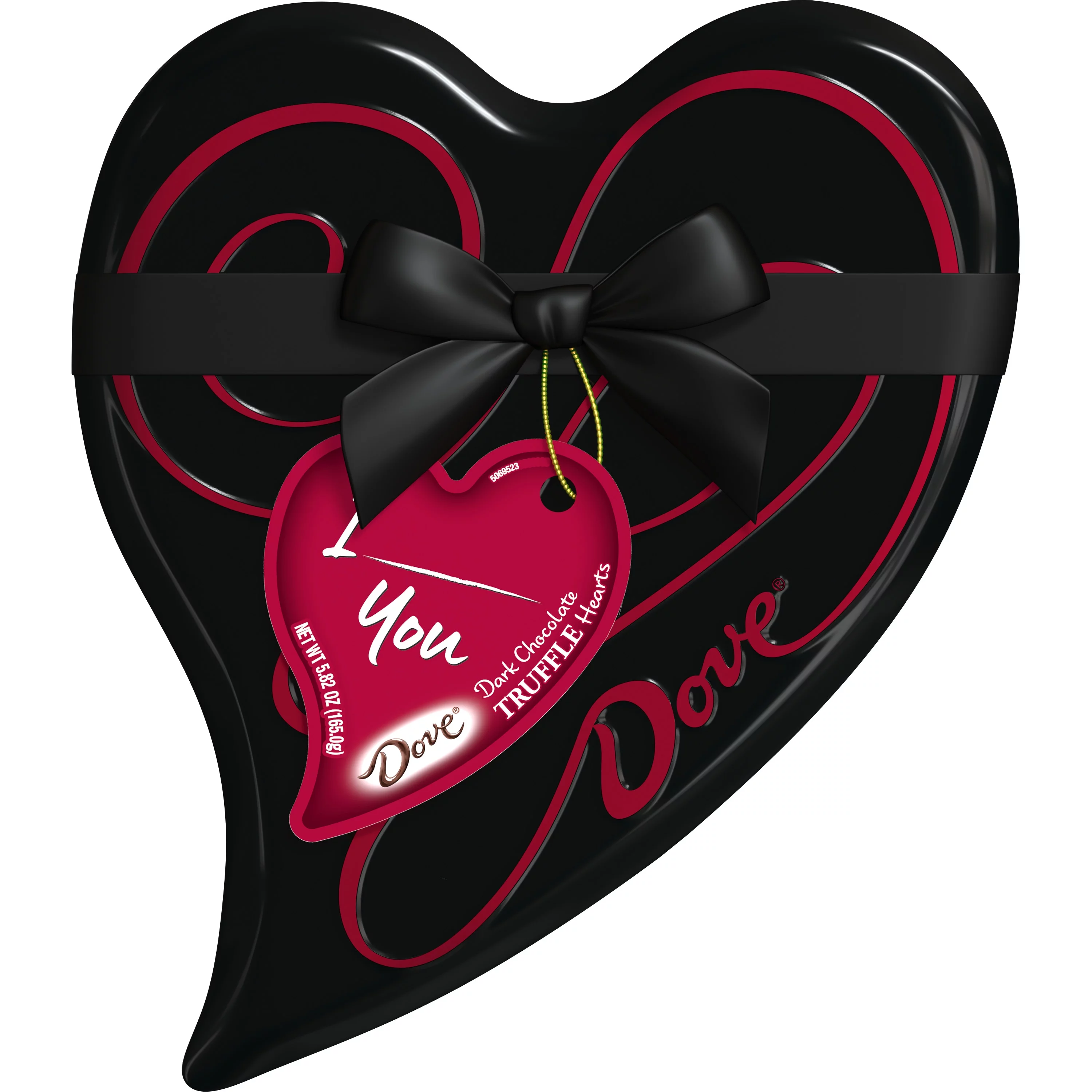 Dove Dark Chocolate Truffle Hearts Valentine's Day Candy - 5.82 Oz Heart Tin