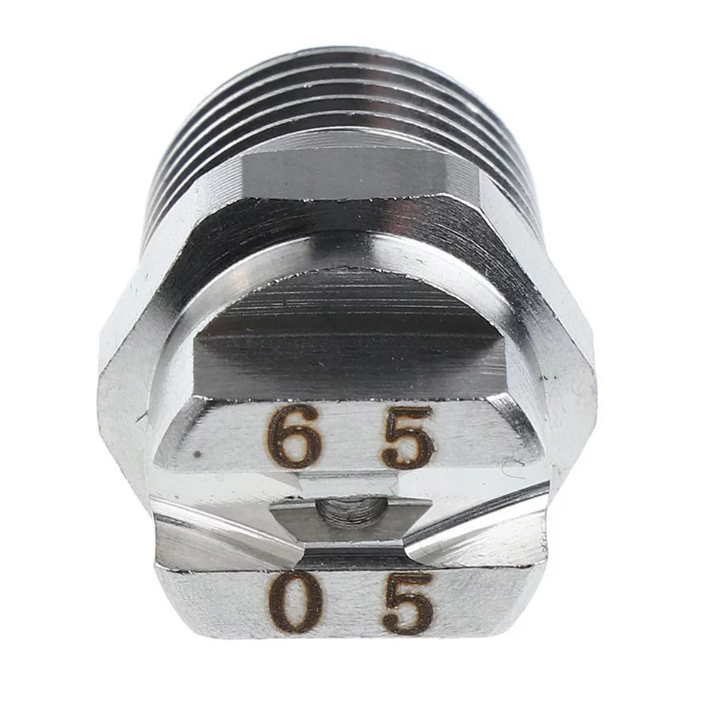 High Pressure Washer Spray Fan Nozzle 1/4inch Screw Type 65 Degree Sprinkler