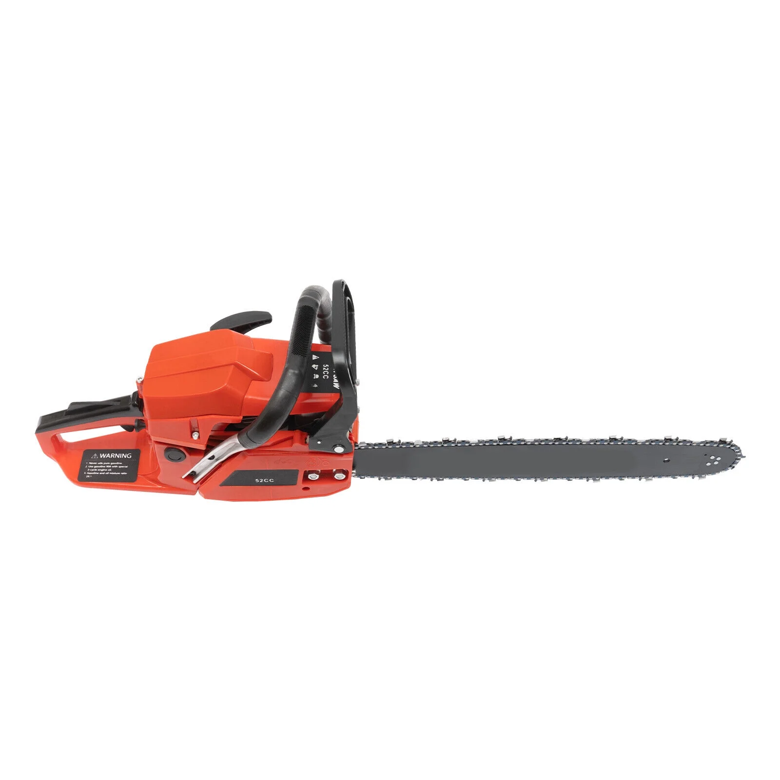 2-Stroke 2.2KW 52cc Gas Powered Chainsaw 20in Handed Petrol Gasoline Chain Saw 10500rpm, Single Cylinder, Air-Cooled
