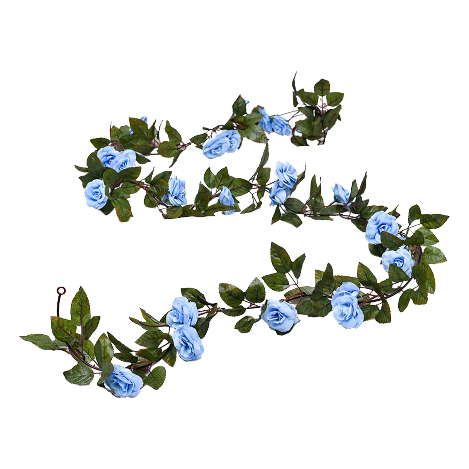 Blue Mother Day Artificial Flowers Fake Dried Plants & Hanging Basket Flower Garland Rose Vine Ivy