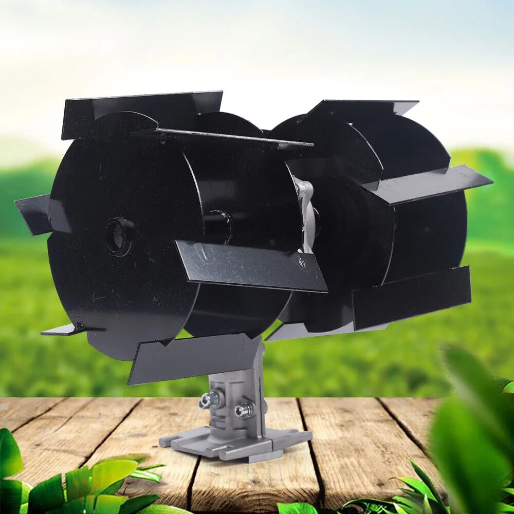 Lawn Weeding Head Petrol Cultivator Auger Tiller Garden Digging Head 9 Teeth