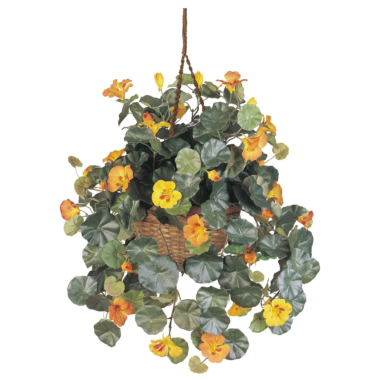 HomeStock Mountain Majesty Silk Hanging Basket