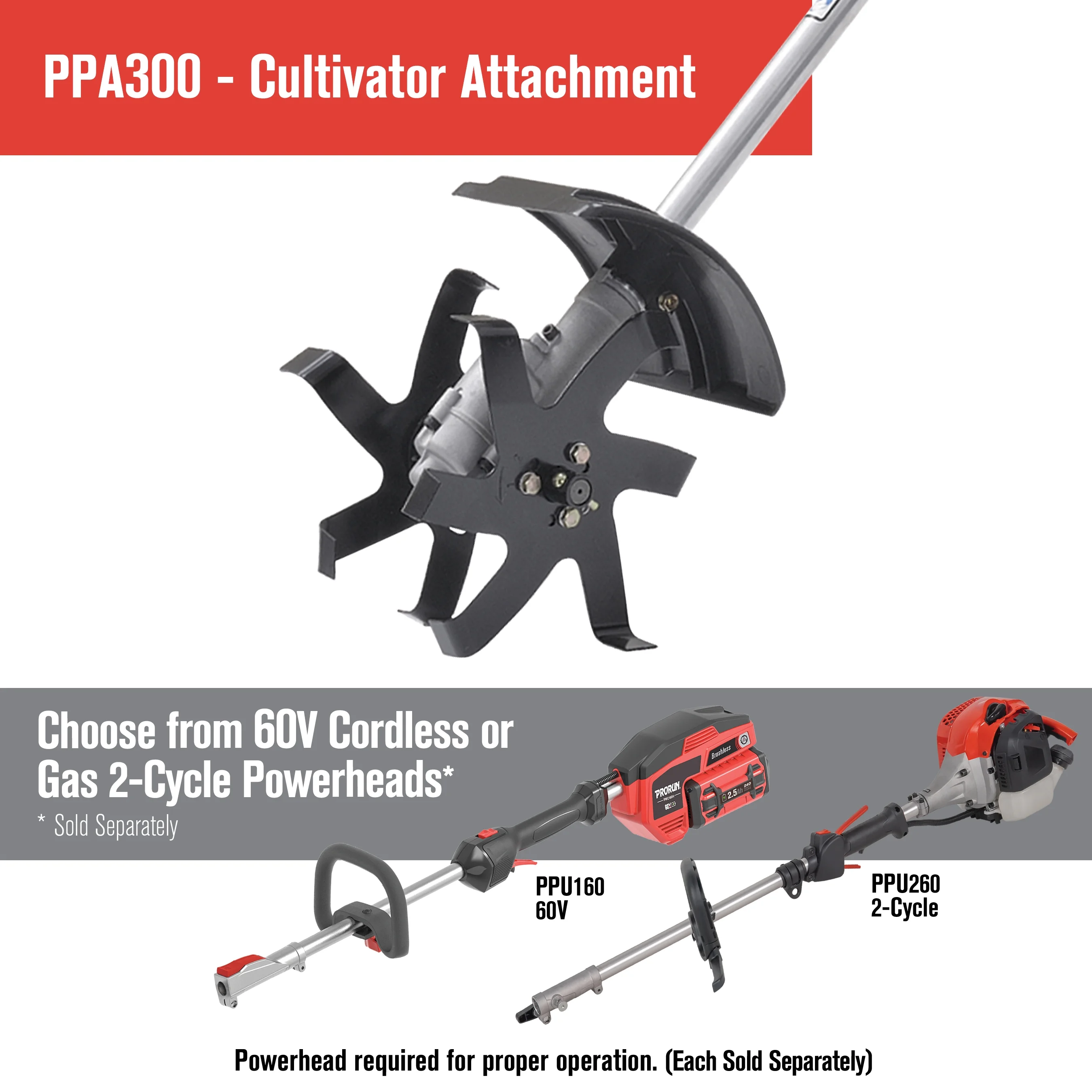 PRORUN Attachment Capable Cultivator Accessory