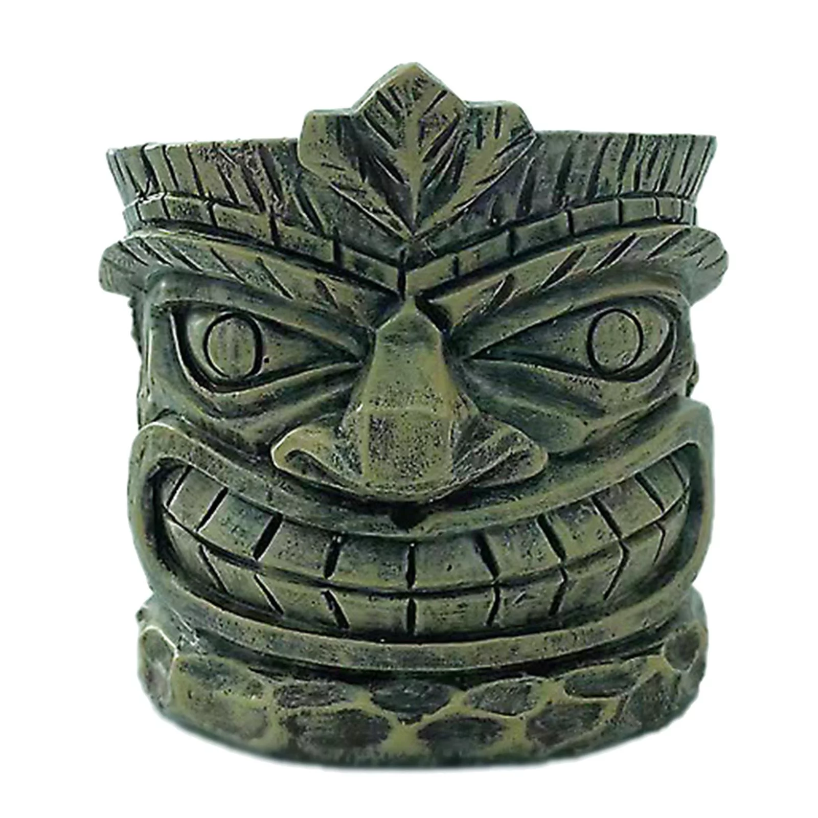 Creative Flower Planter Statue Sculpture Cactus Flower Pot Desktop Living Room Figurine Centerpiece Decor - Bronze C