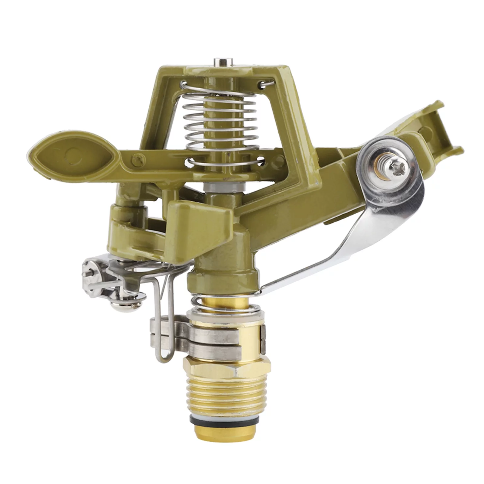 Heaveant Watering Sprinkler, 360 ° Zinc Alloy Ground Insert + Zinc Sprink Water Watering Sprinkler Sprayer Lawn Garden Yard