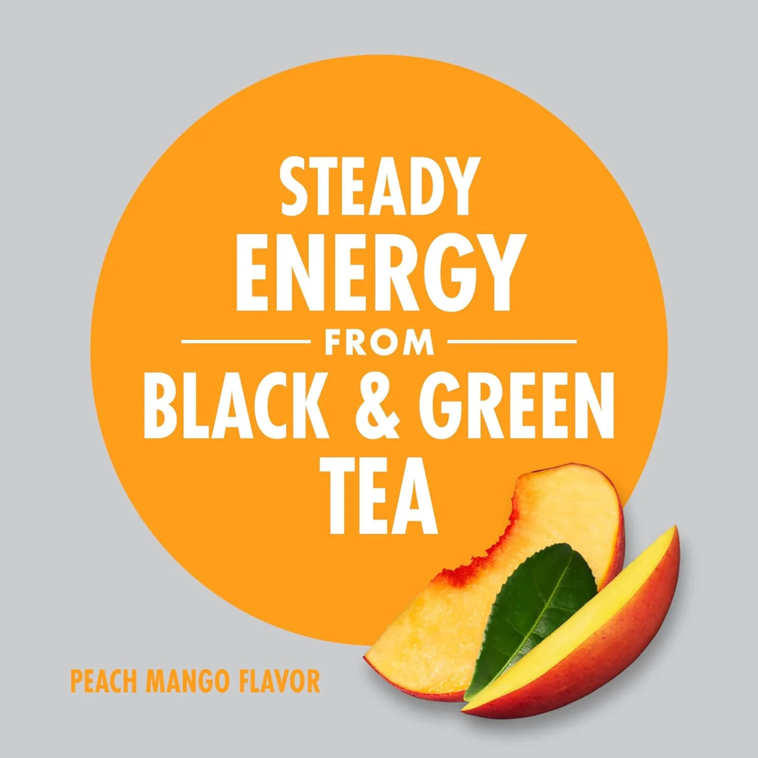 V8 +Energy, Healthy Energy Drink, Natural Energy from Tea, Peach Mango, 8 Ounce Can (4 Packs of 6, Total of 24) 8 Fl Oz (Pack of 24)