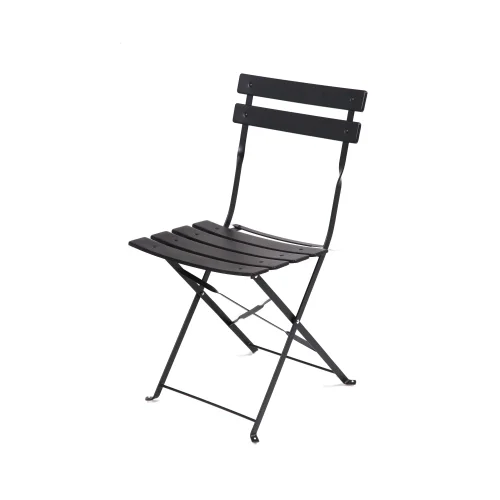Buumin Premium Steel Patio Bistro Set, Folding Outdoor Patio Furniture Sets, 3 Piece Patio Set of Foldable Patio Table and Chairs